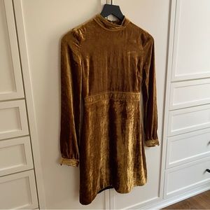 A.L.C Golf Velvet Gemma Mini Dress 0 NWT